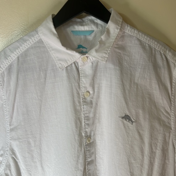 Tommy Bahama - White button down short sleeve XL - Picture 2 of 6